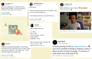 Collage of Popular Tweets about the Rave and Roses Album